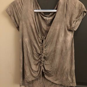 Soft T-shirt material green top